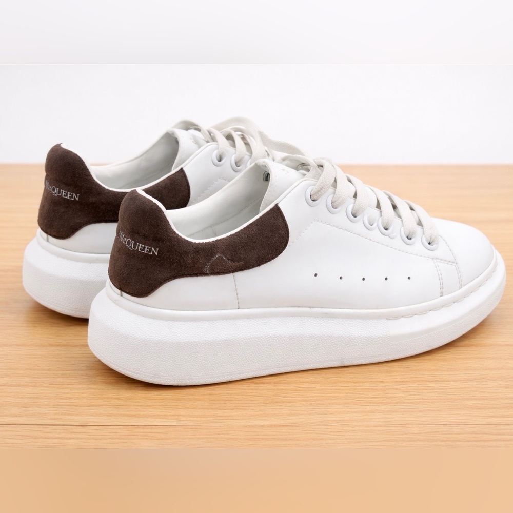 Alexander McQueen Women's Oversized Suede Heel Detail Sneakers